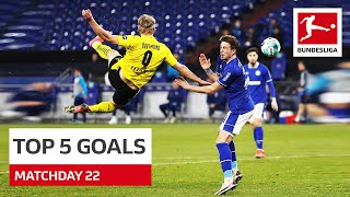  5 گل برتر بوندسلیگا آلمان در هفته 22