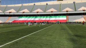 گرم کردن دو تیم ایران و سوریه پیش از دیدار