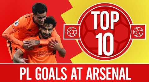  10 گل برتر لیورپول در خانه آرسنال 