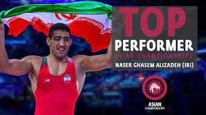 ناصر علیزاده ؛ بهترین کشتی گیر رقابتهای آسیایی