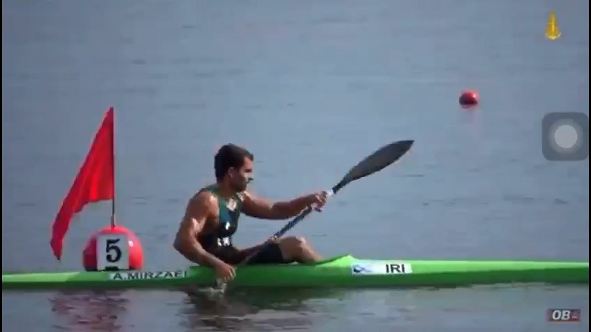 کسب اولین سهمیه المپیک قایقرانی ایران توسط علی میرزاآقایی