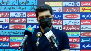 نشست خبری حسینی پس از دیدار با استقلال
