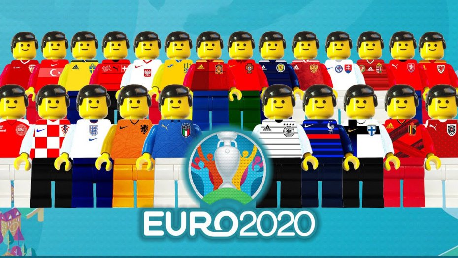 شبیه سازی تیمهای حاضر در یورو 2020 با لگو
