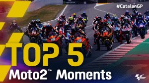 5 لحظه برتر مسابقات موتو 2 کاتالان 2021
