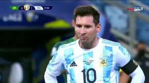 گل دوم آرژانتین به بولیوی (مسی - پنالتی)