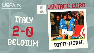 بازی خاطره انگیز ایتالیا - بلژیک یورو 2000