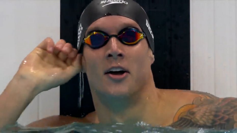 شکستن رکورد المپیک توسط شناگر آمریکایی