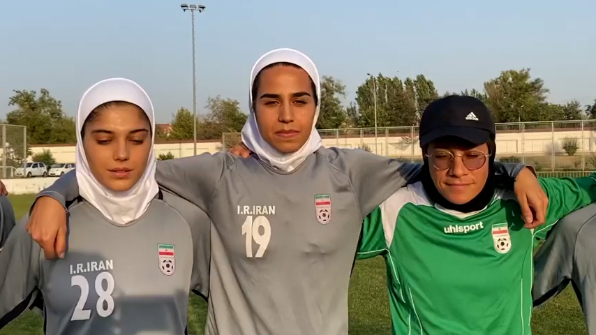 دختران فوتبال ایران آماده بازی با ازبکستان