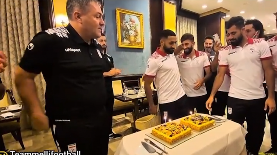 جشن تولد قدوس و اسکوچیچ در اردوی تیم ملی