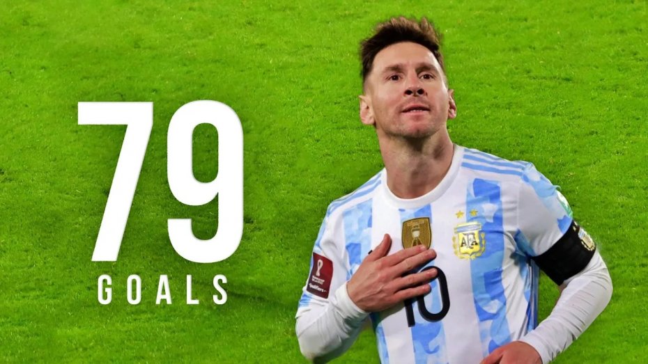 تمام 79 گل ملی لیونل مسی برای تیم ملی آرژانتین