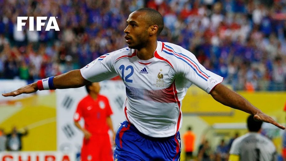 5 گل برتر تیری آنری برای فرانسه در تاریخ جام جهانی