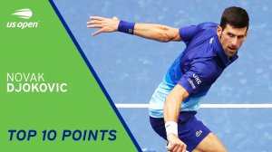 10 ضربه برتر جوکوویچ در تنیس US Open