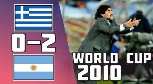 بازی خاطره انگیز آرژانتین و یونان (2010)