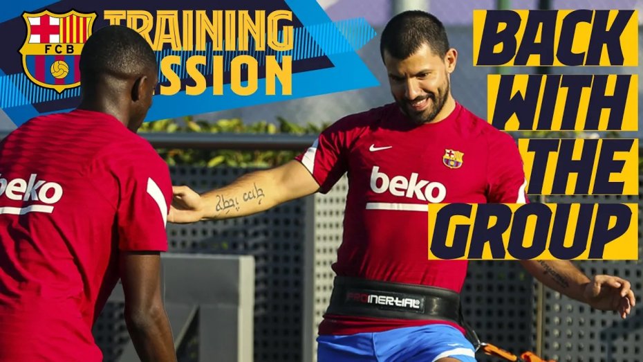 تمرینات آماده سازی بازیکنان بارسلونا