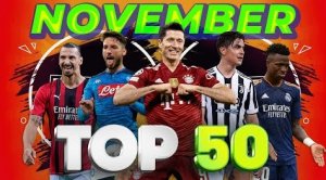 50 گل برتر فوتبال اروپا در ماه نوامبر 2021