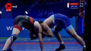مسابقه کشتی محمد نخودی - تیموری (فینال کشتی آزاد)