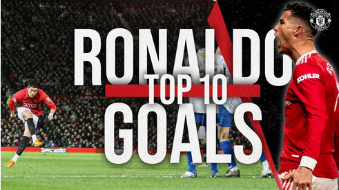10 گل برتر کریستیانو رونالدو در منچستریونایتد
