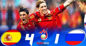 تحقیر روسیه به دست اسپانیا در یورو 2008