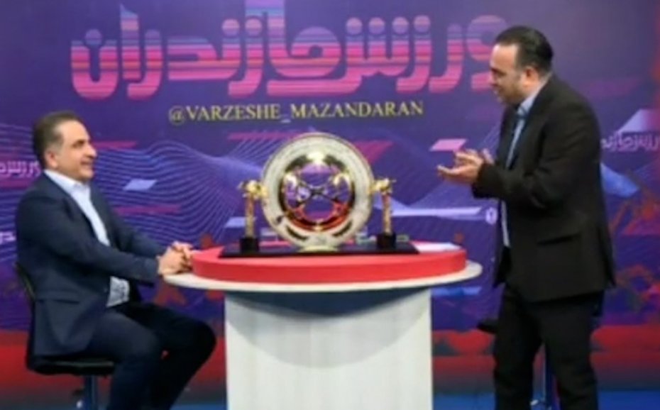 تشکر جالب مجری برنامه از رضا حدادیان مالک نساجی