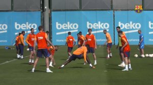 بازگشت آنسو فاتی به تمرینات بارسلونا