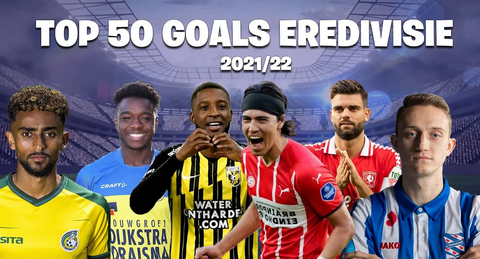 50 گل برتر لیگ هلند در فصل 22-2021