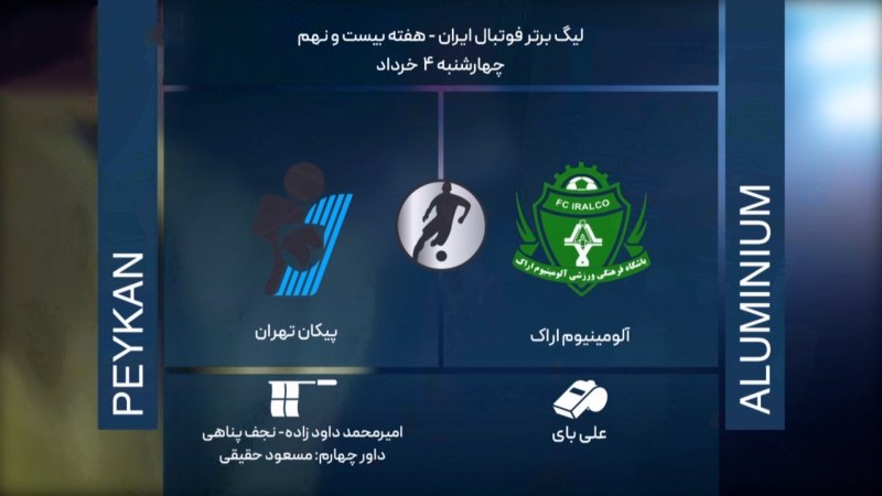 گارشناسی داوری بازی آلومینیوم  - پیکان