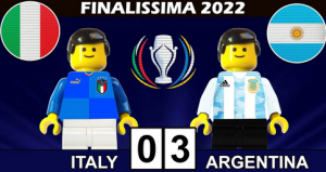 شبیه سازی بازی ایتالیا - آرژانتین با عروسکهای لگو