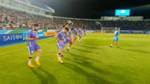 گرم کردن تیم امید ایران پیش از شروع بازی با ازبکستان