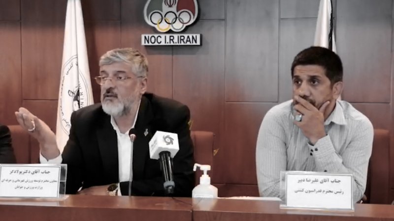 خلاصه اى از جنگ لفظى دبير و پولادگر از دوربين ورزش سه