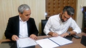 لحظه انعقاد قرارداد مجتبی جباری با باشگاه نیروی زمینی ارتش