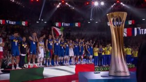 جشن قهرمانی تیم والیبال ایتالیا در مسابقات جهانی 2022