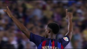 گل سوم بارسلونا به ویارئال توسط آنسو فاتی