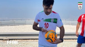حواشی حضور کاپیتان تیم ملی فوتبال ساحلی ایران در مراسم معرفی کاپیتان