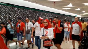 هیاهو هواداران تونسی در مقابل آرامش دانمارکی ها