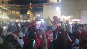 گزارش مردمی: ارسالی از امیررضا وکیلی، پایکوبی هواداران تونس و عربستان و مراکش