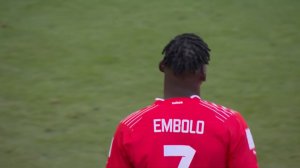 گل اول سوئیس به کامرون توسط امبولو