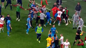 درگیری شدید و وحشتناک در لیگ فوتبال روسیه