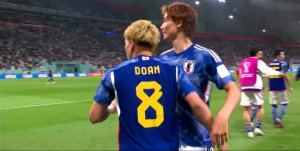 گل اول ژاپن به اسپانیا توسط دوآن
