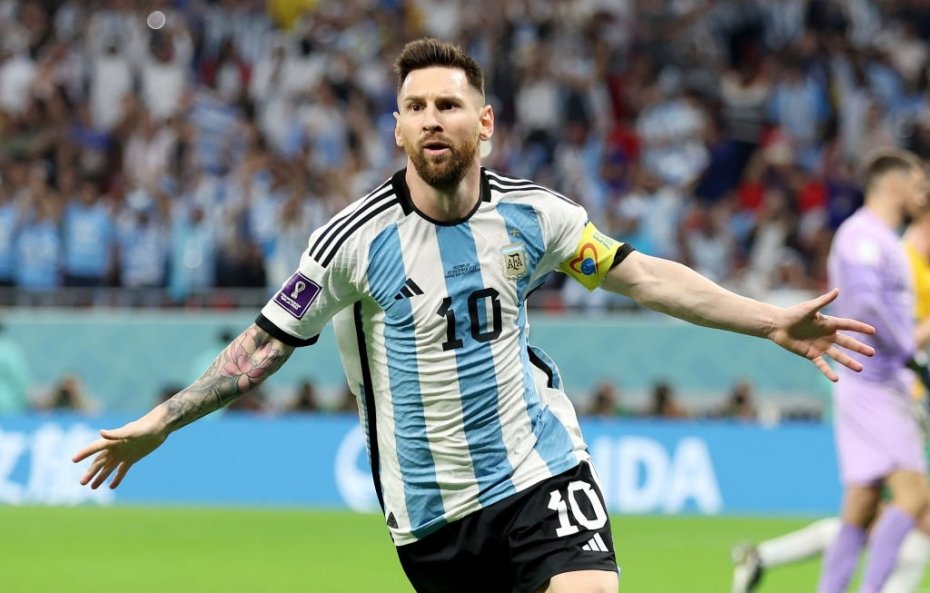 گل اول آرژانتین به استرالیا توسط مسی 