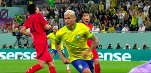 گل سوم برزیل به کره جنوبی توسط ریچارلیسون