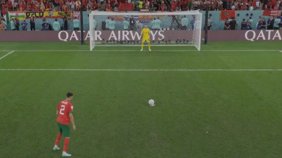 ضربات پنالتی دیدار مراکش 3 - اسپانیا 0