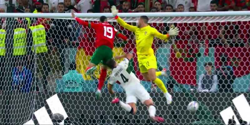 گل اول مراکش به پرتغال توسط النصیری