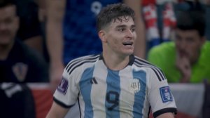  گل دوم آرژانتین به کرواسی توسط آلوارز