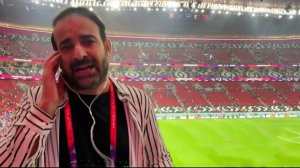 ارتباط تصویری با استادیوم البیت پس از برد فرانسه مقابل مراکش 