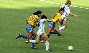 درخشش مارادونا مقابل برزیل در جام جهانی 1990
