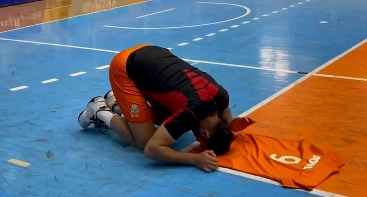 مراسم خداحافظی غلامی پیش از بازی هراز آمل و سایپا