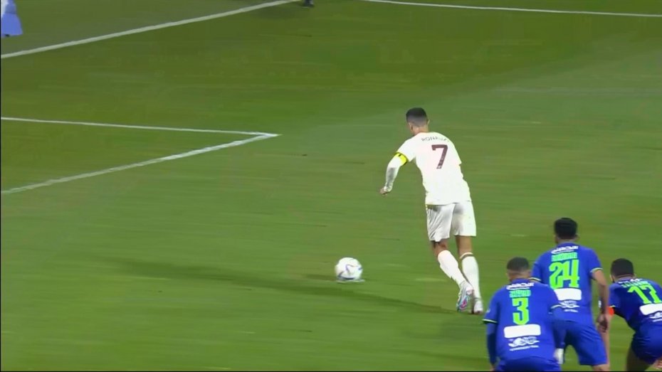 اولین گل رونالدو برای النصر مقابل الفتح
