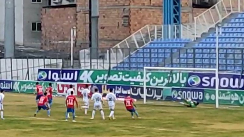 گل پنالتی حامد شیری برای نساجی مازندران