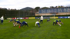 تمرینات تیم ملی ایتالیا پیش از دیدار با انگلیس