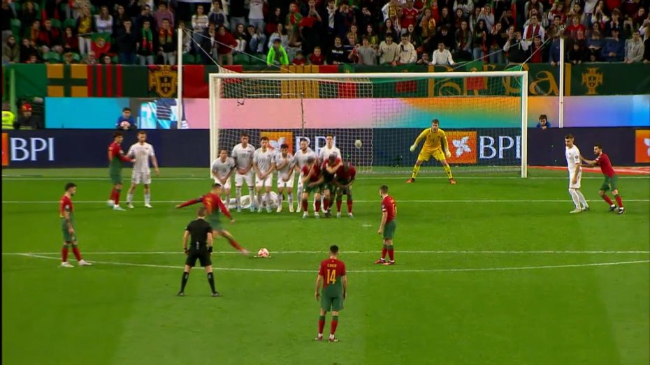 سوپرگل رونالدو، گل چهارم پرتغال به لیختن اشتاین
